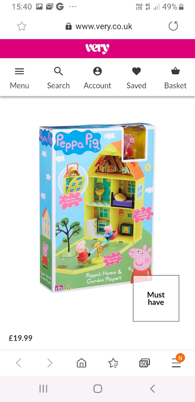 peppas home and garden playset